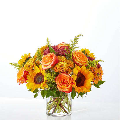 Flannel Scarf Bouquet –  Grand Flowers/irish Rose, Novi MI