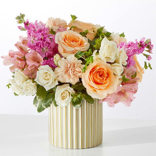 Paradise Bouquet with Ivory Vase –  Grand Flowers/irish Rose, Novi MI