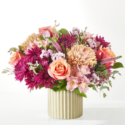 Berry Cobbler Bouquet with Ivory Vase –  Grand Flowers/irish Rose, Novi MI