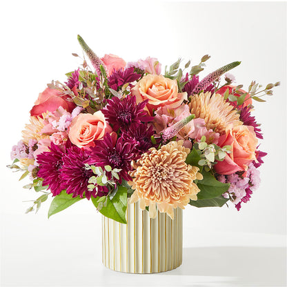 Berry Cobbler Bouquet with Ivory Vase –  Grand Flowers/irish Rose, Novi MI