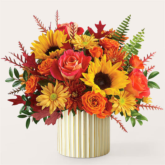 Fall Campfire Bouquet –  Grand Flowers/irish Rose, Novi MI