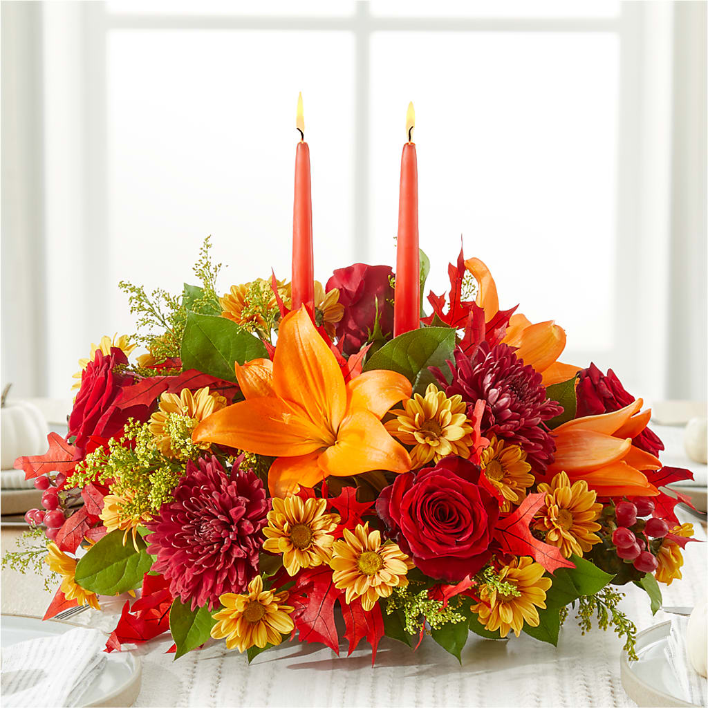 Autumn's Embrace Centerpiece –  Grand Flowers/irish Rose, Novi MI