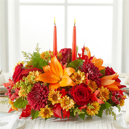 Autumn's Embrace Centerpiece –  Grand Flowers/irish Rose, Novi MI