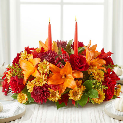 Autumn's Embrace Centerpiece –  Grand Flowers/irish Rose, Novi MI