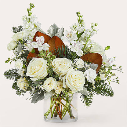 Fresh Snowfall Bouquet –  Grand Flowers/irish Rose, Novi MI