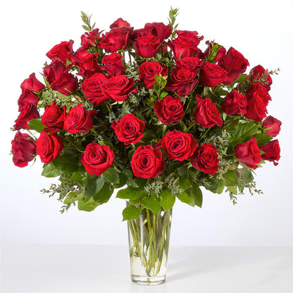 Forever Yours Fifty Stem Red Rose Bouquet –  Grand Flowers/irish Rose, Novi MI