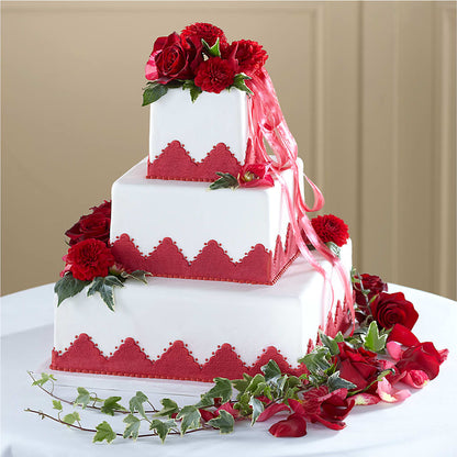 Forever Happiness Cake Decor –  Grand Flowers/irish Rose, Novi MI